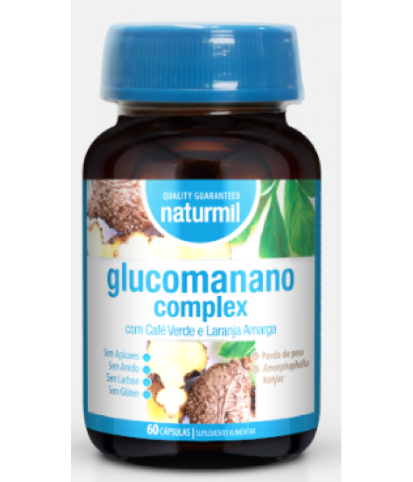 Glucomanano Complex 500mg - 60 Cápsulas - Naturmil